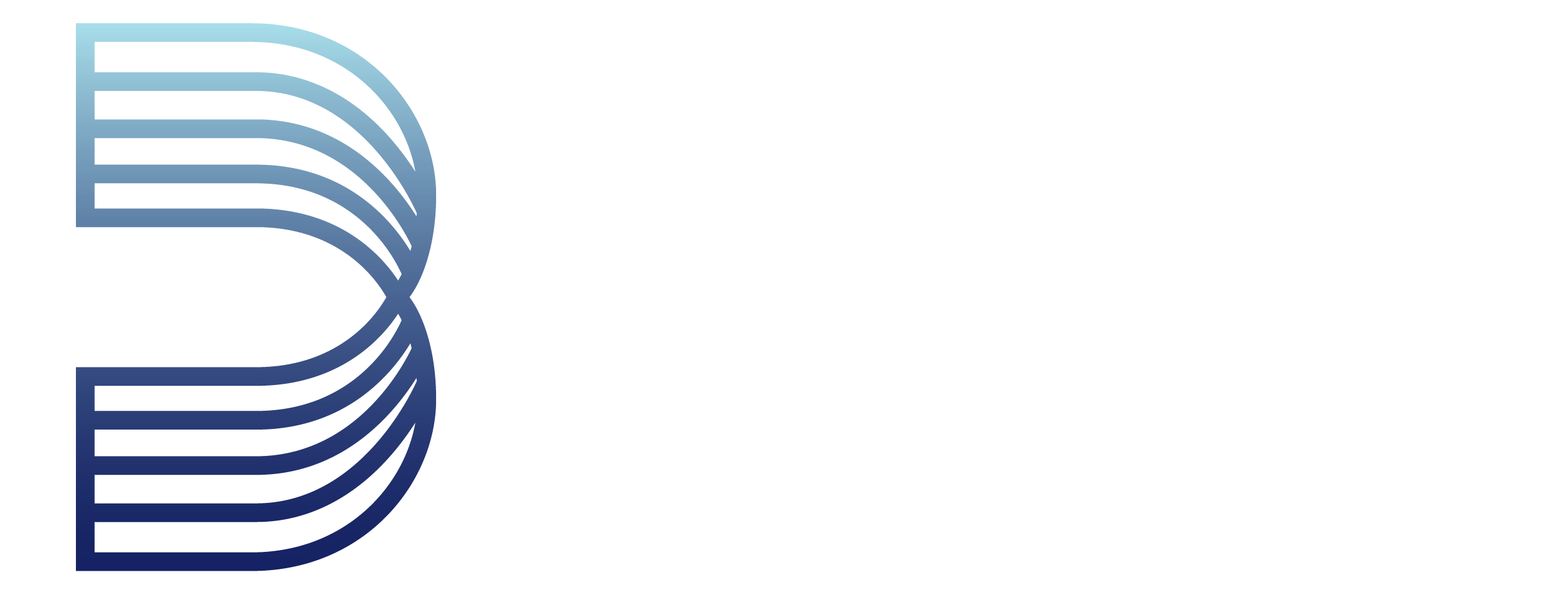 Blue Fold Full White Font Logo